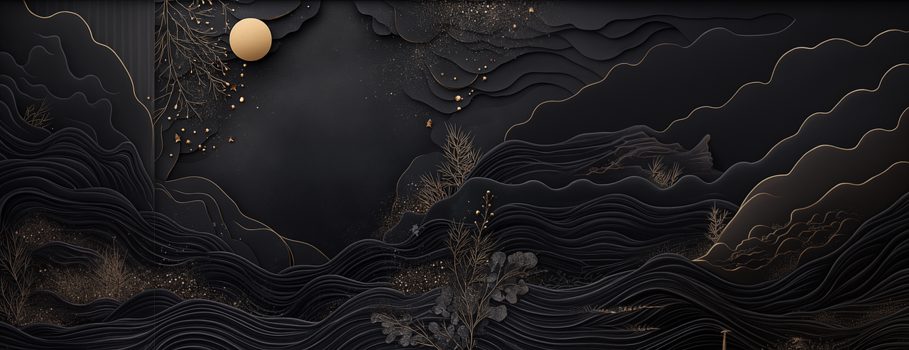 Download free HD stock image of Black Dark Free black dark gold illustration