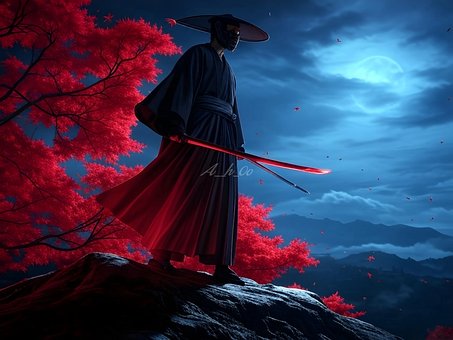 Samuraj, Bojovník, Japonsko, Muž, Meč