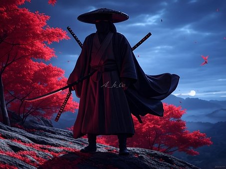 Samuraj, Bojovník, Japonsko, Muž, Meč