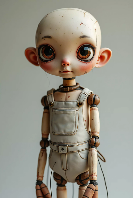 Free ai generated puppet doll illustration