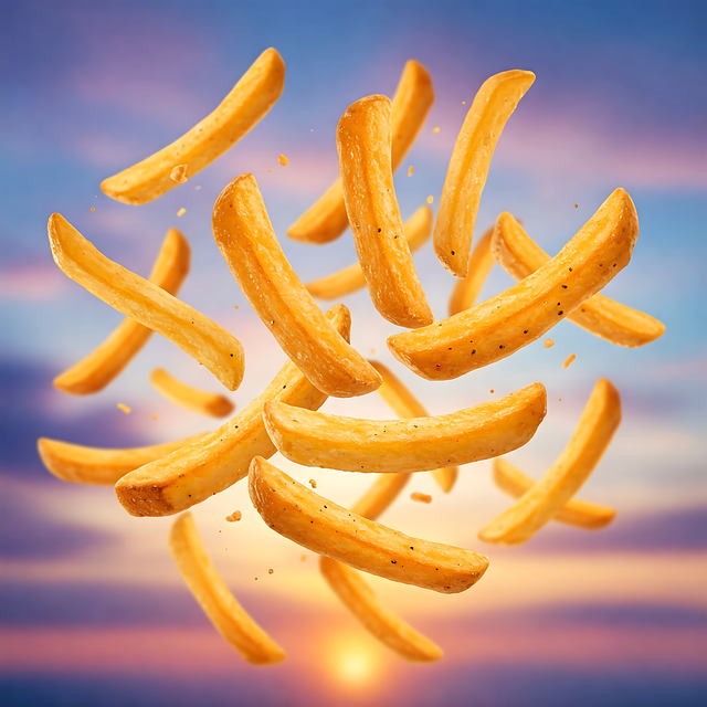 Free ai generated potato fries fries illustration