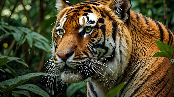 Tiger, Vildt Dyr, Stor Kat