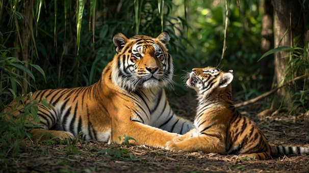 Tiger, Vildt Dyr, Stor Kat