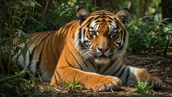 Tiger, Vildt Dyr, Stor Kat