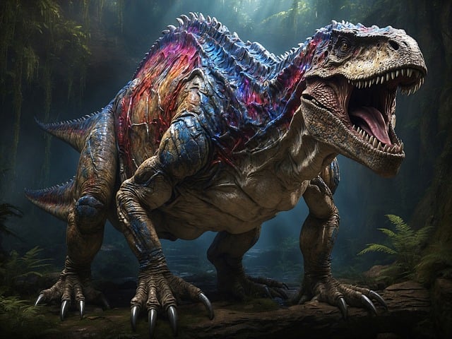 Free dinosaur t-rex reptile illustration