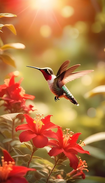 Free Ai Generated Hummingbird illustration and picture