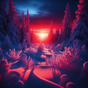 Winter, Schnee, Kalt, Frost, Wald, Bäume