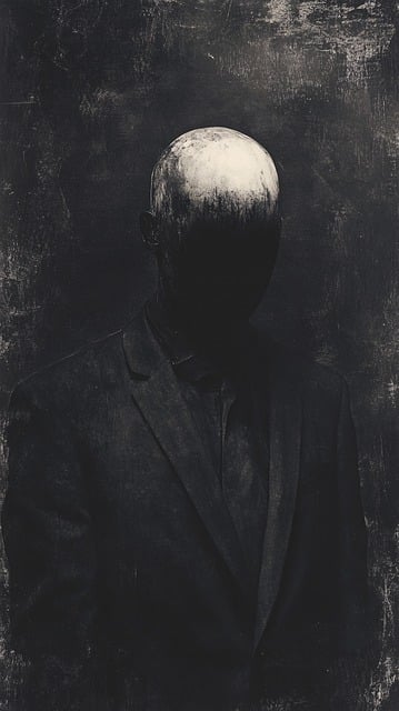 Free dark portrait bald illustration