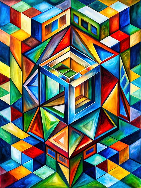 Geometrie Abstractă, Joc De Culori