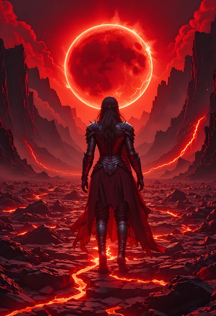 Free ai generated warrior woman illustration