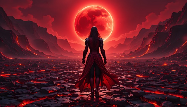 Free ai generated warrior woman illustration