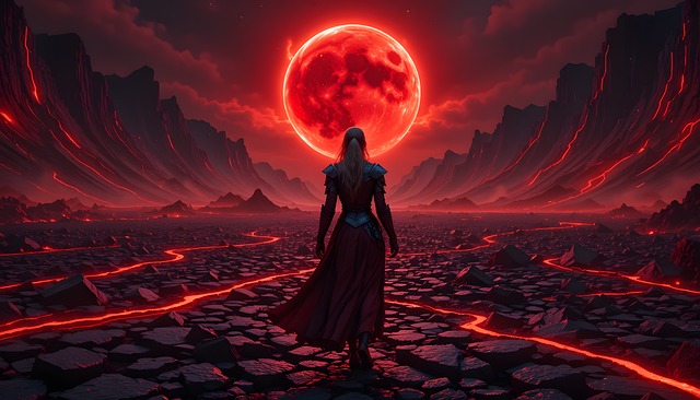 Free ai generated warrior woman illustration