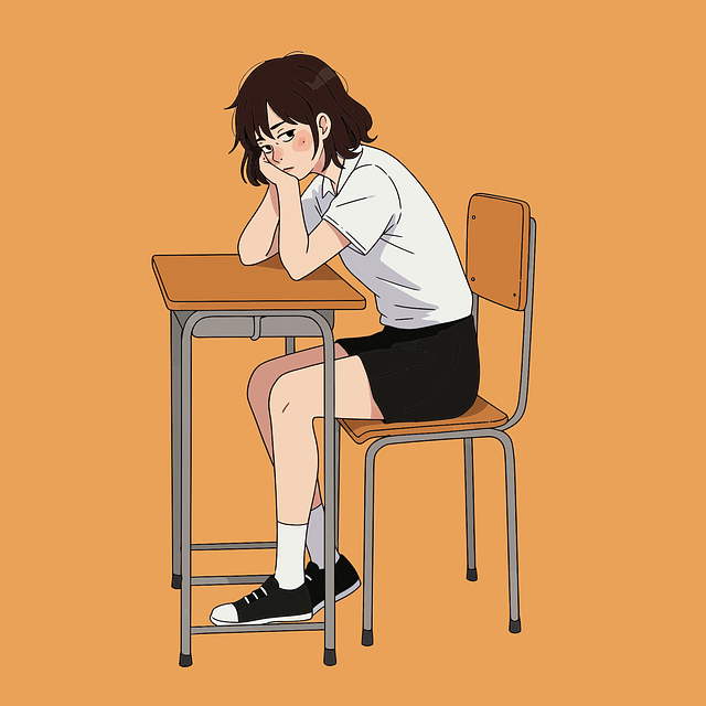 Free ai generated girl student vector