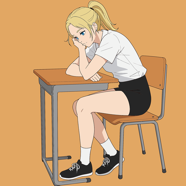 Free ai generated girl student vector