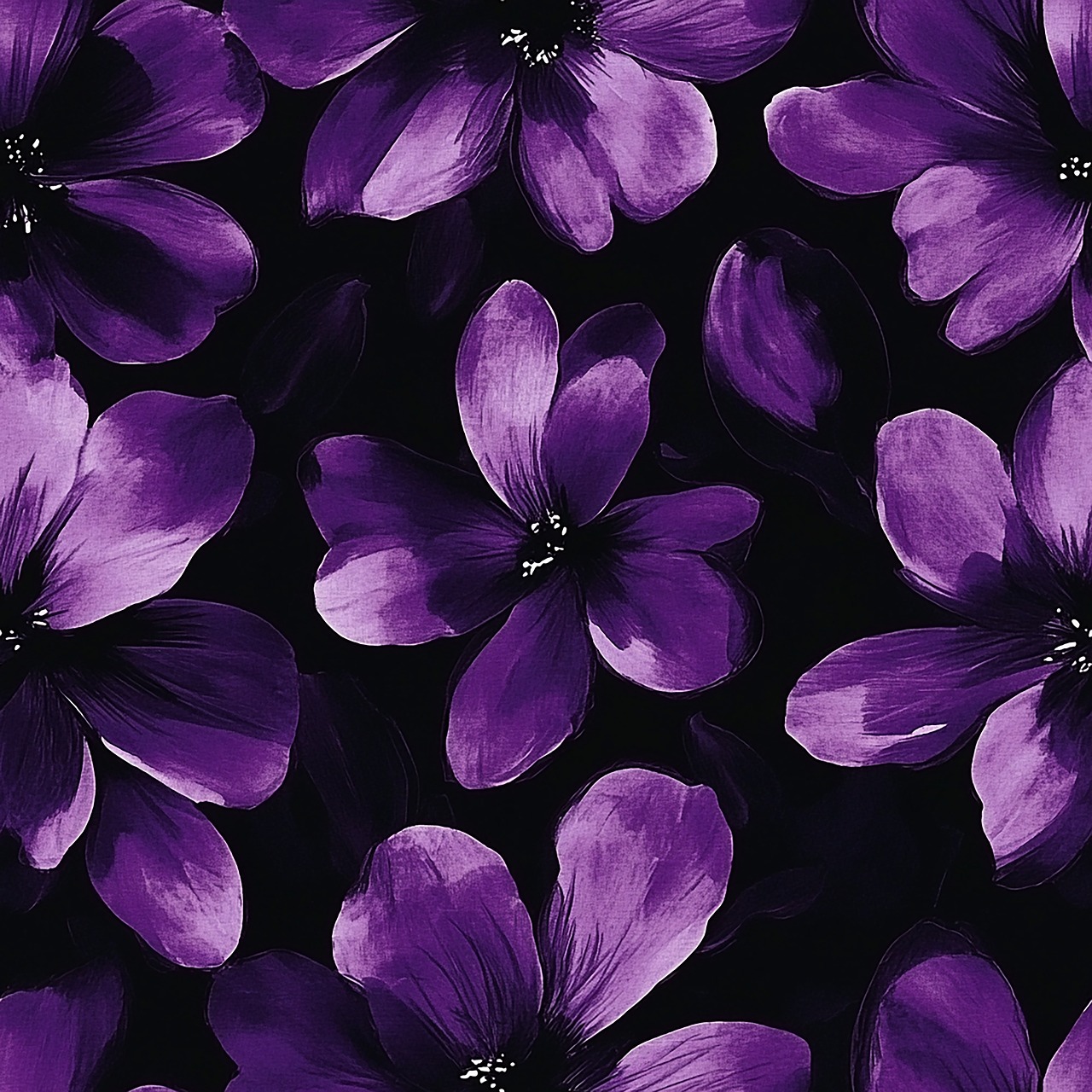 Download Flowers Violet Pattern Royalty Free Stock Illustration