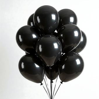 Free Black Balloons Balloon Set illustration and picture