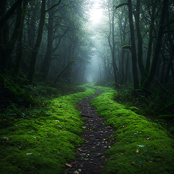 Free Deep Forest Forest Pathway illustration and picture