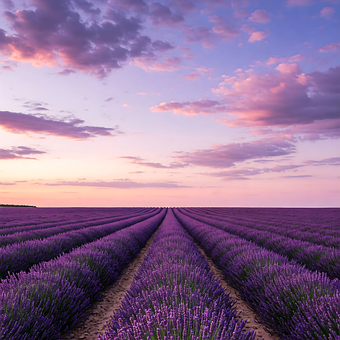 Free Ai Generated Lavender Field illustration and picture