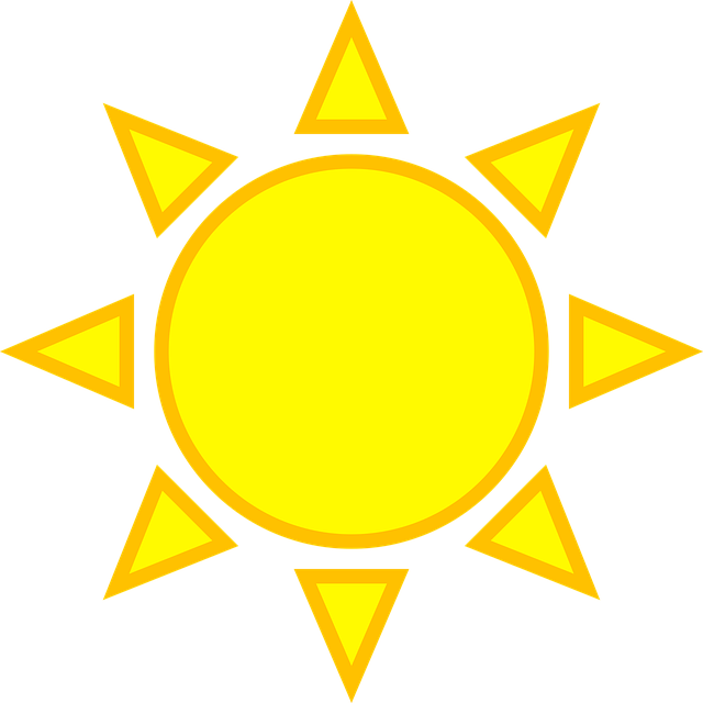 Free sun bright light vector