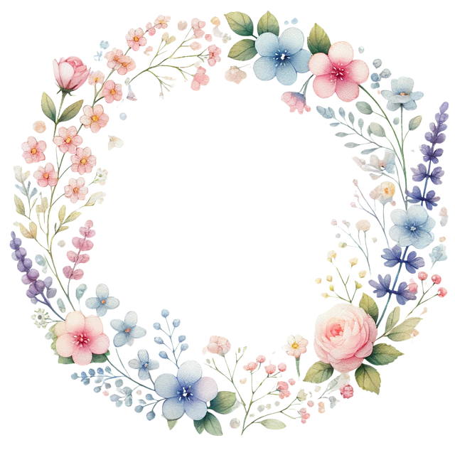 Free Watercolorframe Floralframe vector and picture