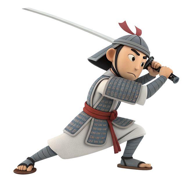 Free ai generated samurai warrior illustration