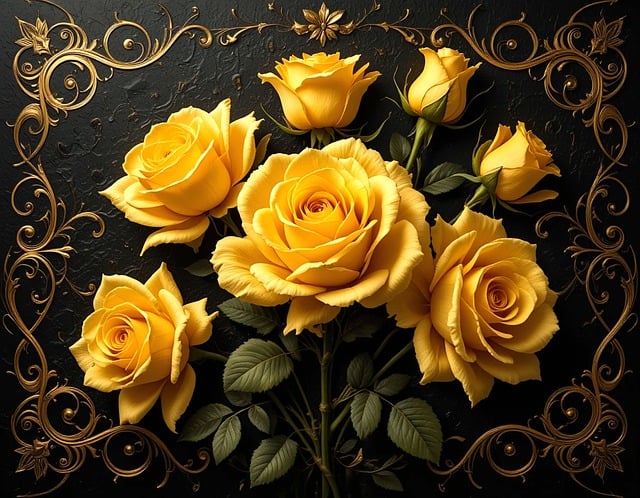Free Ai Generated Rose illustration and picture