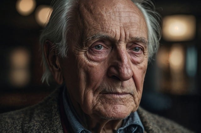 Free ai generated man elderly illustration