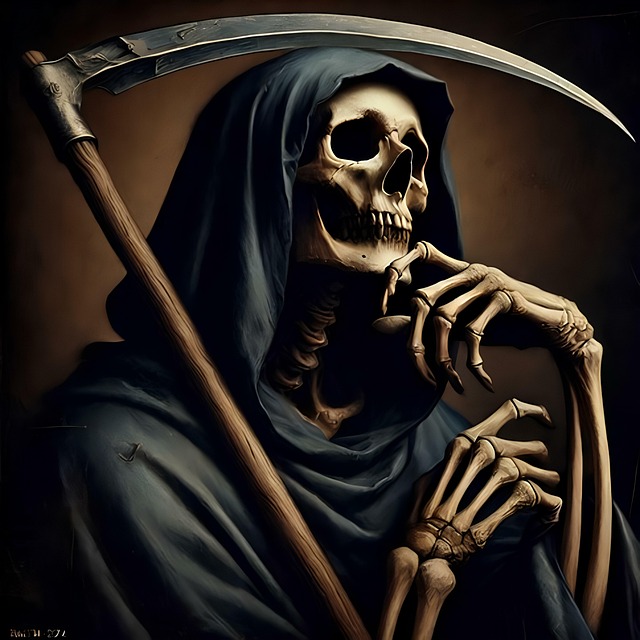 Free ai generated reaper death illustration
