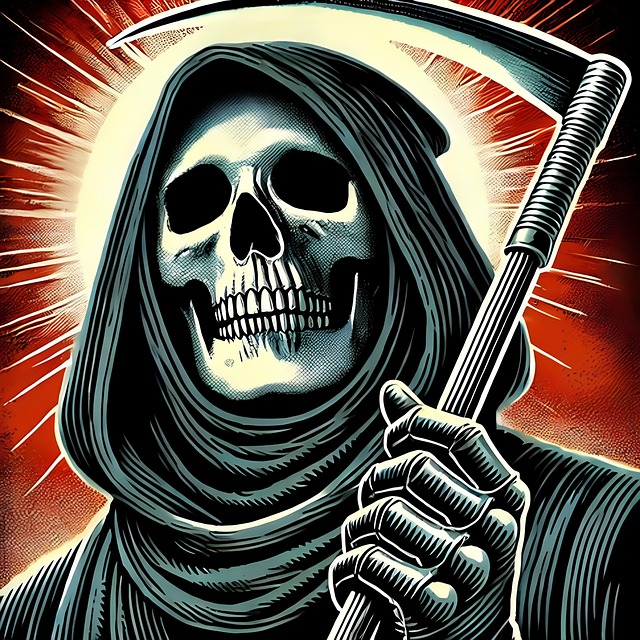 Free ai generated reaper death illustration
