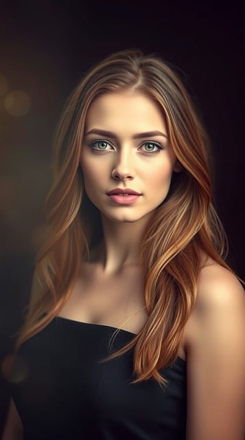 Free woman portrait brunette illustration