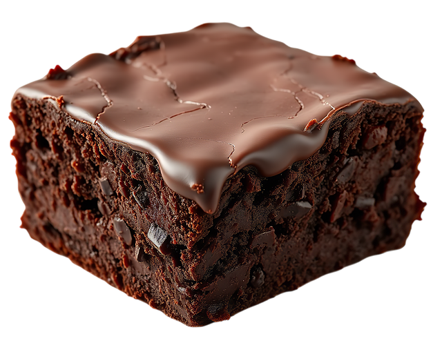 Free brownie chocolate ganache illustration
