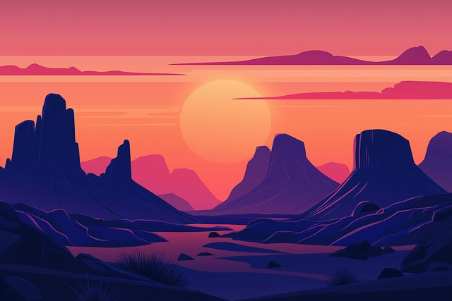 Free ai generated cliffs mountain illustration