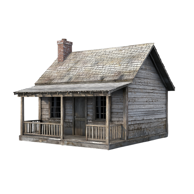 Free ai generated cabin house illustration