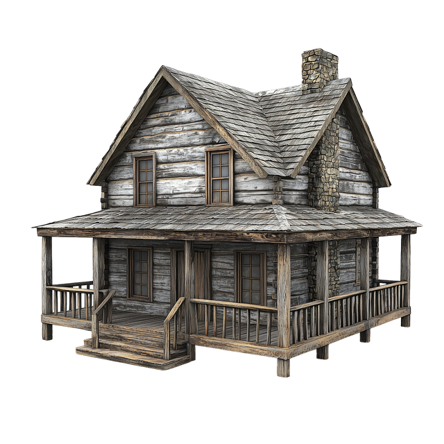 Free ai generated cabin house illustration