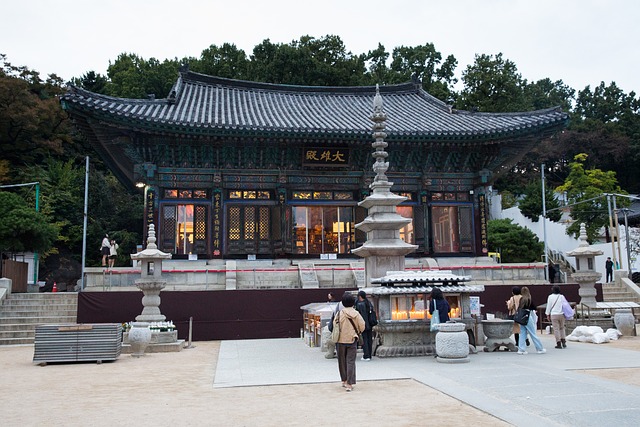 Seoul, Rejse, Korea, Bongeunsa-Templet