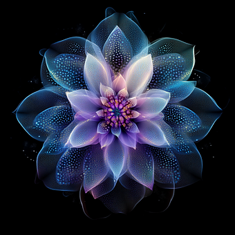 Free Flower Neon illustration and picture