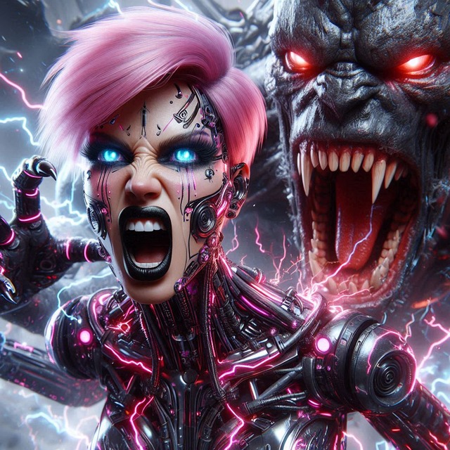 Free Cyborg Monster illustration and picture