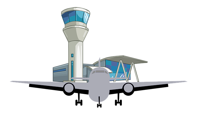 Free airport airplane airline illustration