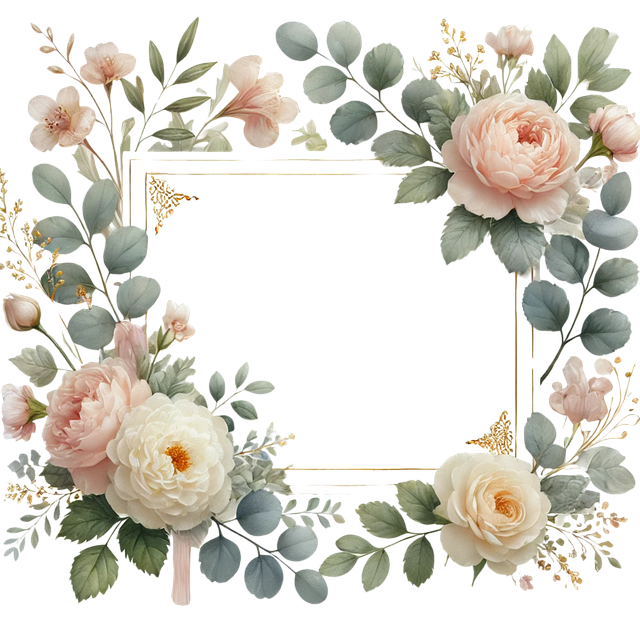 Free Wedding Frame Arched Frame vector and picture