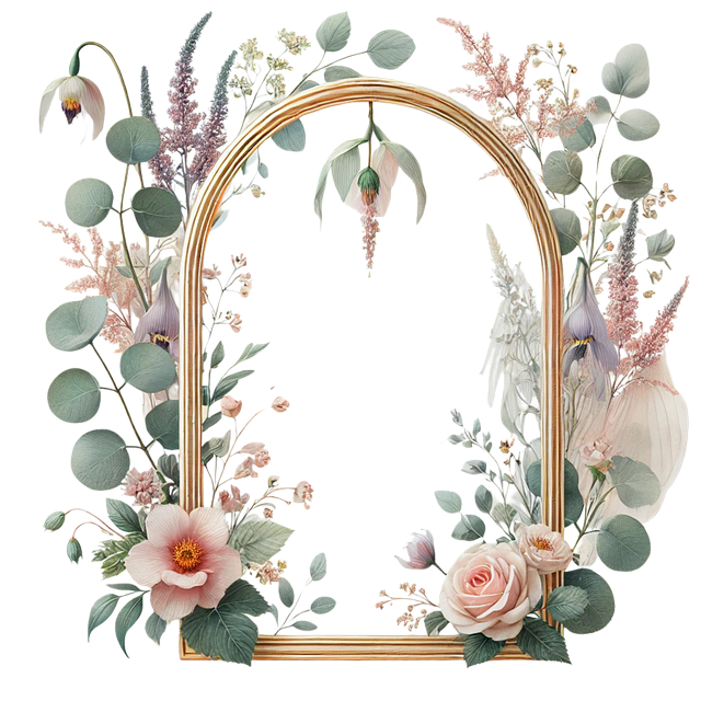 Free Wedding Frame Circular Frame vector and picture