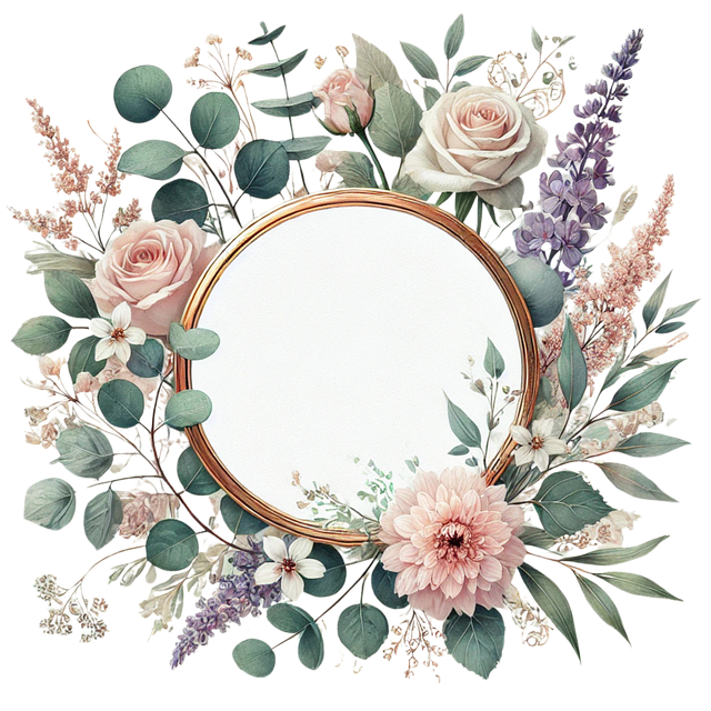 Free Wedding Frame Circular Frame vector and picture