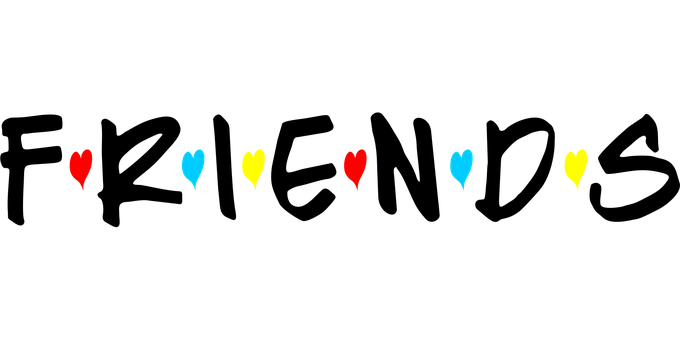 Free Friends Hearts vector and picture