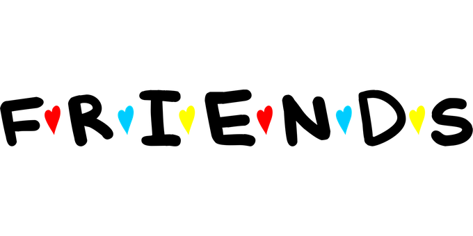 Free Friends Hearts vector and picture