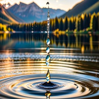 Gicht, Wasser, Baum, Landschaft, Wald