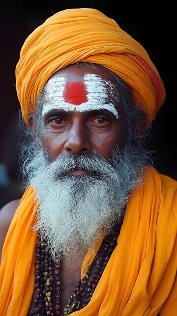 Free indian old man illustration