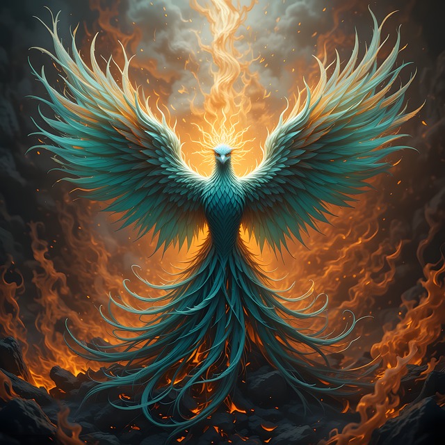 Free ai generated phoenix bird illustration