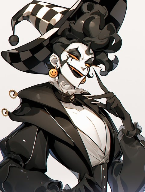 Free ai generated witch clown illustration