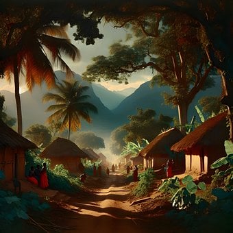 Free Village Nature illustration and picture