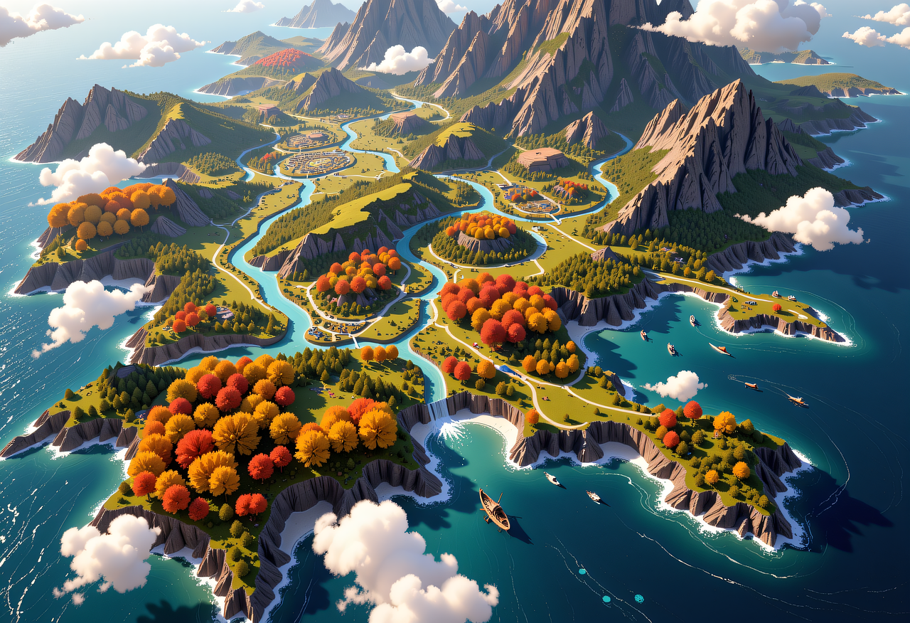 Download Isometric, Landscape, Mountains. Royalty-Free Stock ...