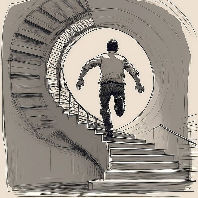 Free ai generated man running illustration
